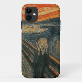Het geschreeuw (getextureerd) van Edvard Munch iPhone 11 Hoesje