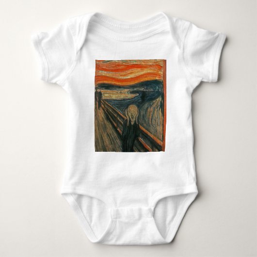 Het geschreeuw (getextureerd) van Edvard Munch Romper (Voorkant)