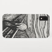Het geschreeuw van Edvard Munch Black en White Case-Mate iPhone Case (Achterkant (horizontaal))