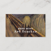 Het geschreeuw van Edvard Munch, kunstleraar Visitekaartje (Voorkant)