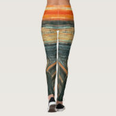 Het geschreeuw van Edvard Munch ~ Schilderen Leggings (Achterkant)