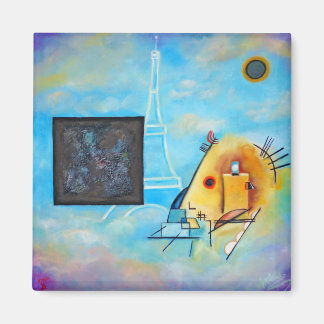 Het gesprek tussen Malevich en Kandinsky Magneet