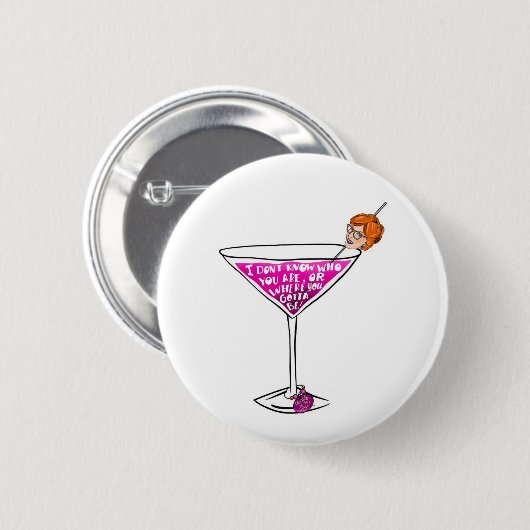 Het gesprek van de Townie: Pammy Cocktail Button (Voorkant /achterkant)