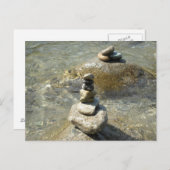 Het gestapelde Briefkaart van Rotsen (Voorkant / Achterkant)