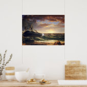 Het gestrande schip - Asher Durand Fine Art Poster (Keuken)