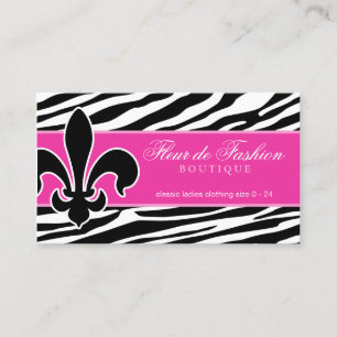 Het gestreepte roze van Fleur DE lis van het Visitekaartje