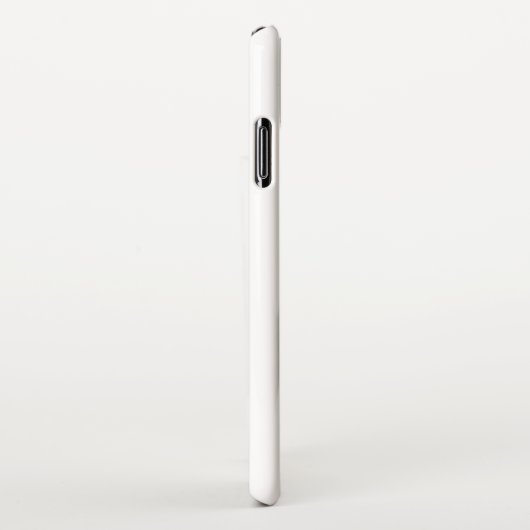 Het getal nul (0) in zwart iPhone hoesje (Rechterkant)