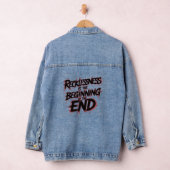 Het gevaar van roekeloos leiderschap denim jacket (Hangar)