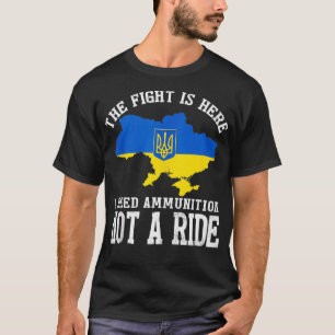 Het gevecht is hier dat ik munitie nodig heb, geen t-shirt