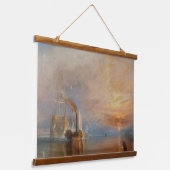 Het gevecht Temeraire Turner Sunset Seascape Hangend Wandkleed (Gebogen)