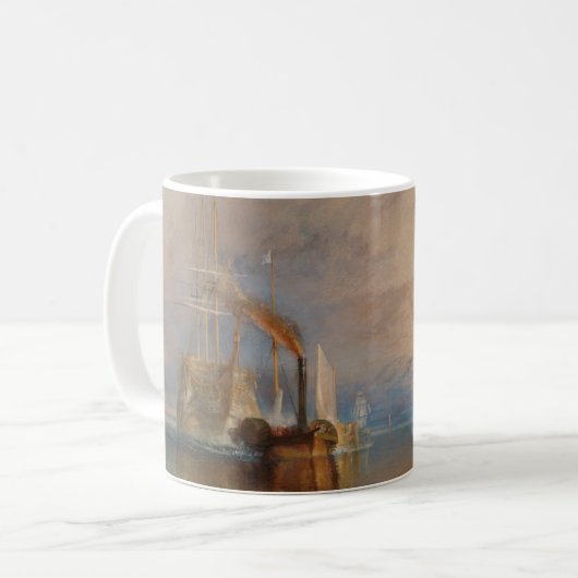 Het gevecht Temeraire Turner Sunset Seascape Koffiemok (Voorkant links)