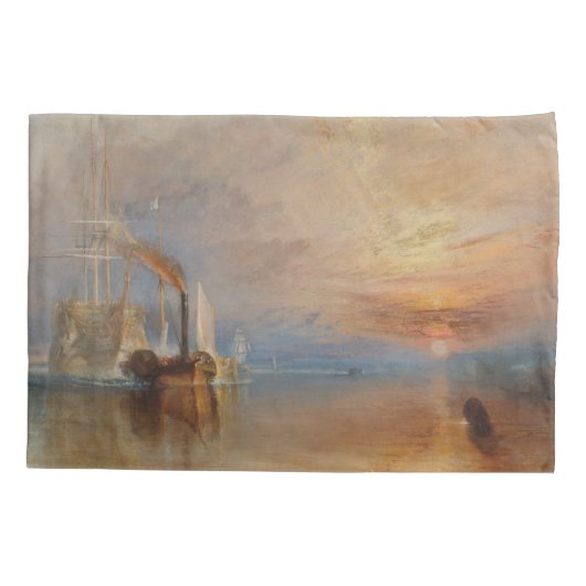 Het gevecht Temeraire Turner Sunset Seascape Kussensloop (Achterkant)