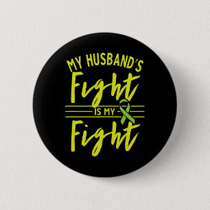 Het gevecht van mijn man is mijn Fight Kidney Dise Ronde Button 5,7 Cm
