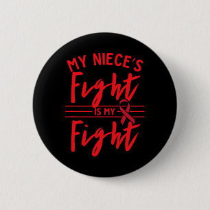 Het gevecht van mijn nichtje is mijn gevecht tegen ronde button 5,7 cm