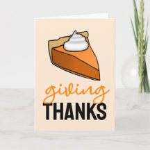 Het geven van Bedankt Pumpkin Pie Thanksgiving