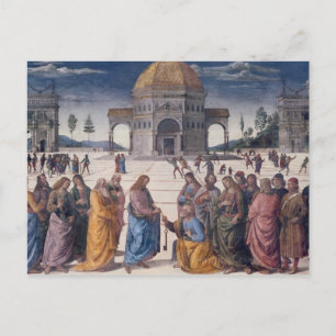 Het geven van de Keys aan St. Peter Briefkaart