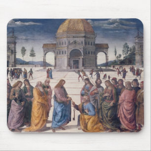 Het geven van de Keys aan St. Peter Muismat