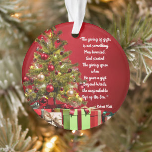 Het geven van geschenken gestart door God Acryl or Ornament