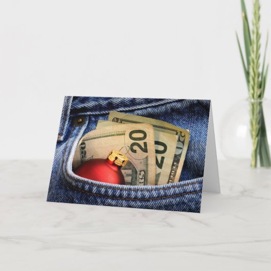 Het Geven van Kerstmis Feestdagen Kaart (Voorkant)