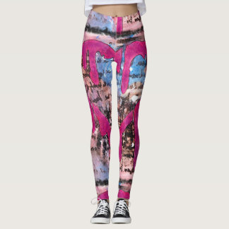 Het geven van Uw Hart Wings Gemengde Leggings van