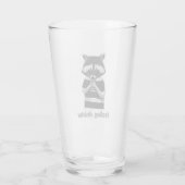 Het gevoel sinister grappig wasbeer glas (Achterkant)