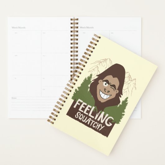 Het gevoel van een knappe Funny Bigfoot Sasquatch Planner (Display)