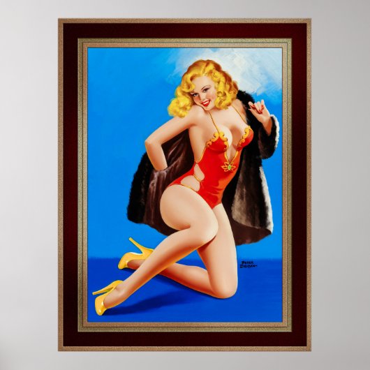 Het gevoel van mink van Peter Driben Poster (Voorkant)