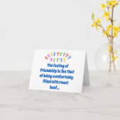 het gevoel van vriendschap - vriendschapsverlof kaart (Gele Bloem)