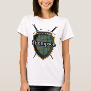 Het gewaagde Schotse Schild van het Geruite T-shirt