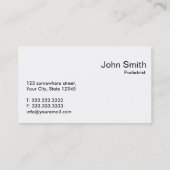 Het gewaagde Visitekaartje van de Chiropodist van (Achterkant)