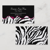 Het Gewaagde Zebra van de Sjabloon ** van het Visitekaartje (Voorkant / Achterkant)