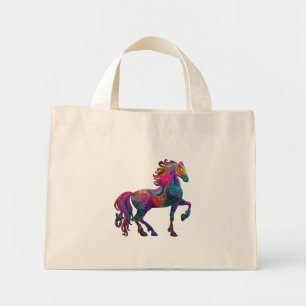 Het Gewatteerde Paard Mini Tote Bag
