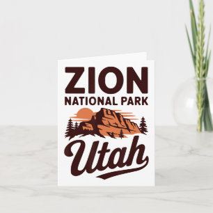 Het geweldige Zion National Park inspireerde Utah Kaart