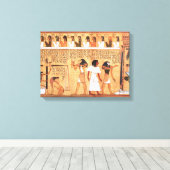 Het gewicht van het hart tegen de doezelaar van Ma Canvas Afdruk (Insitu (Houten vloer))