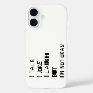 Het gewicht van het lachen - Geestelijke gezondhei iPhone 16 Hoesje