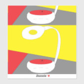 Het gewogen laptop-Hoesje Sticker (Vel)