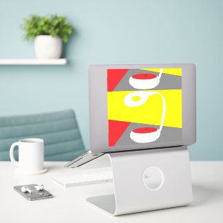 Het gewogen laptop-Hoesje Sticker