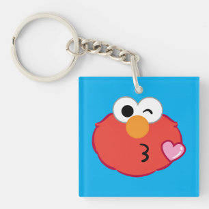 Het Gezicht die van Elmo een Kus werpen Sleutelhanger