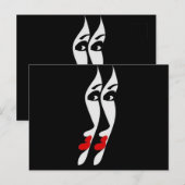 het gezicht is de spiegel van een persoon, briefkaart (Voorkant / Achterkant)