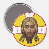 Het gezicht van Christus orthodoxe icoon Magneet (Voorkant / Achterkant)