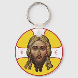 Het gezicht van Christus orthodoxe icoon Sleutelhanger
