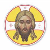 Het gezicht van Christus orthodoxe icoon Sticker (Voorkant)