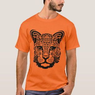 Het gezicht van de kat t-shirt