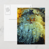 Het Gezicht van de kerstman Feestdagenkaart (Voorkant / Achterkant)