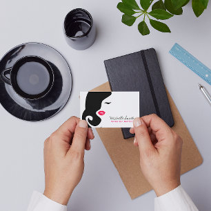 Het gezicht van de Vrouw van het Pictogram van de Visitekaartje