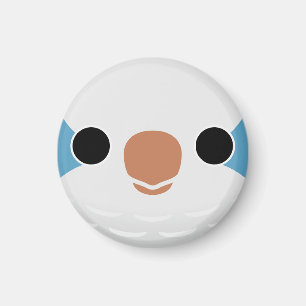 Het gezicht van een Blue Monk Parkiet Magneet