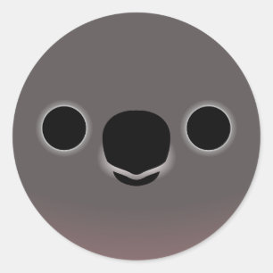 Het gezicht van een Bourke's papegaai Ronde Sticker