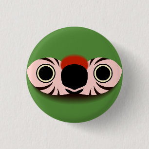 Het gezicht van een militaire ara ronde button 3,2 cm