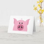 Het Gezicht van het varken Kaart (Gele Bloem)