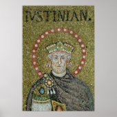 Het gezicht van Justinian Poster (Voorkant)